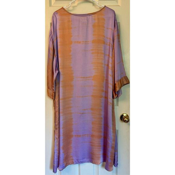 NWOT Anthropologie NorBlack NorWhite Sonne Tie Dye Pullover Kaftan Tunic Dress - Picture 5 of 12